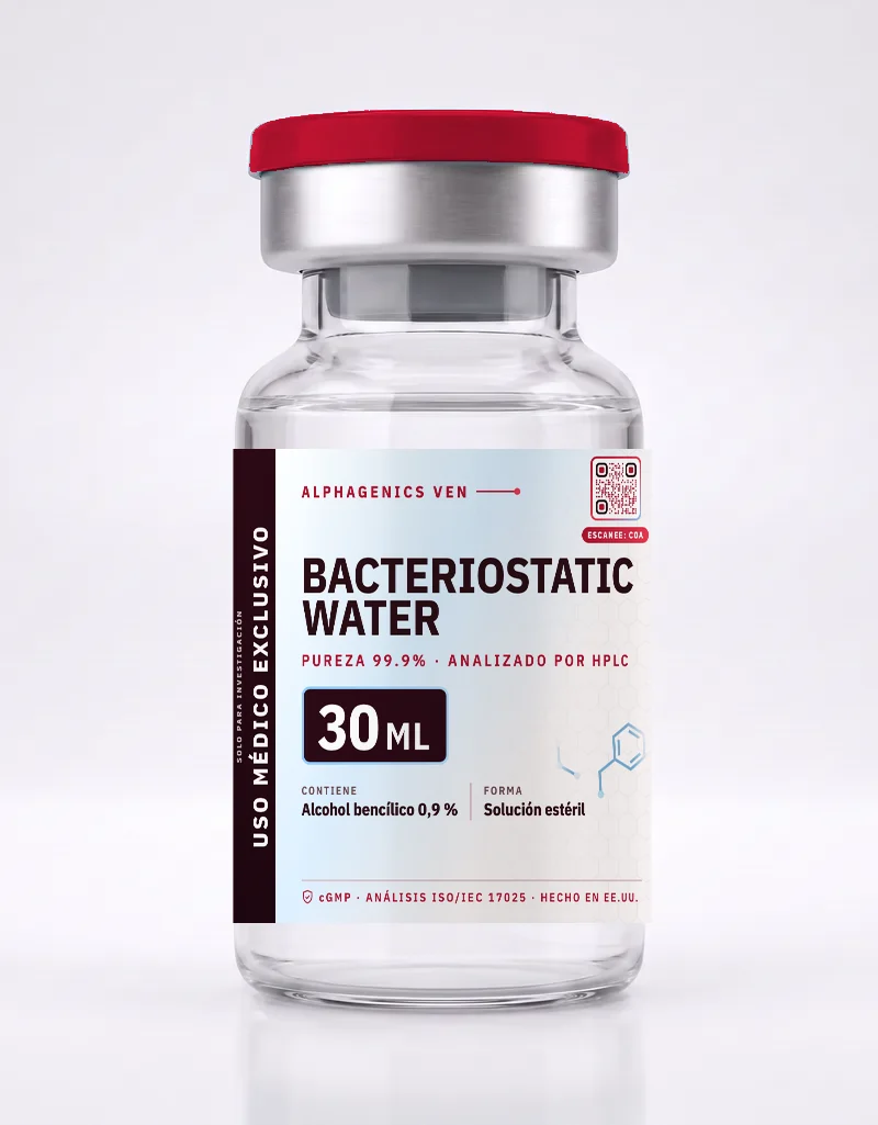 Agua Bacteriostática — vial Alphagenics